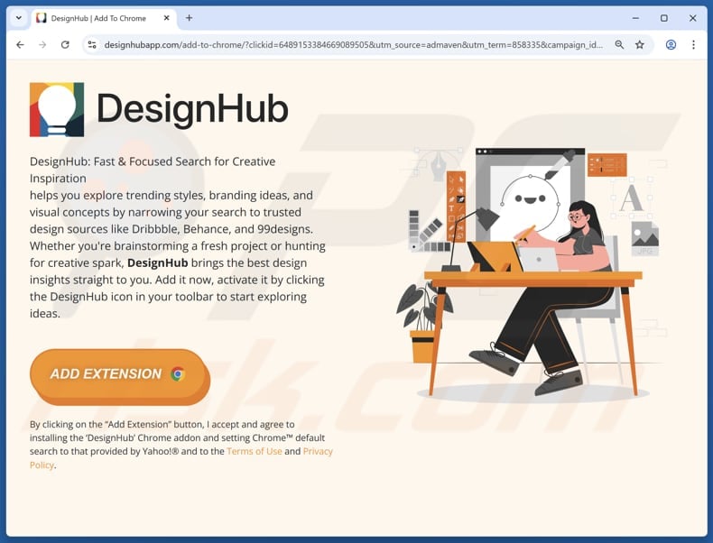 DesignHub adware promoter 2