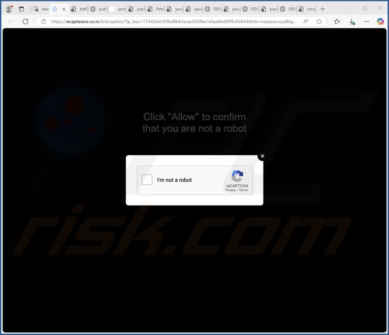 ecaptewos.co[.]in ads
