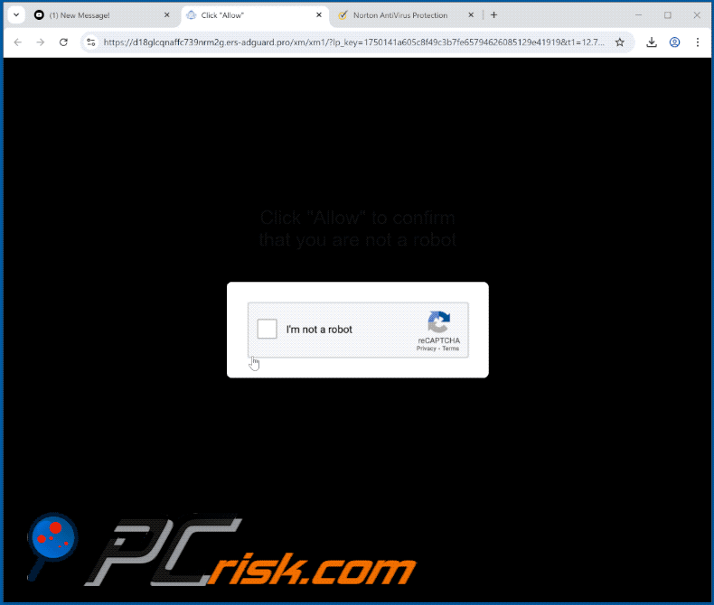 ers-adguard[.]pro website appearance (GIF)