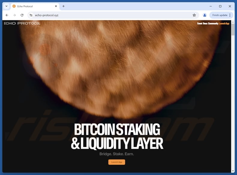 Fake Echo Protocol website real website (echo-protocol.xyz)