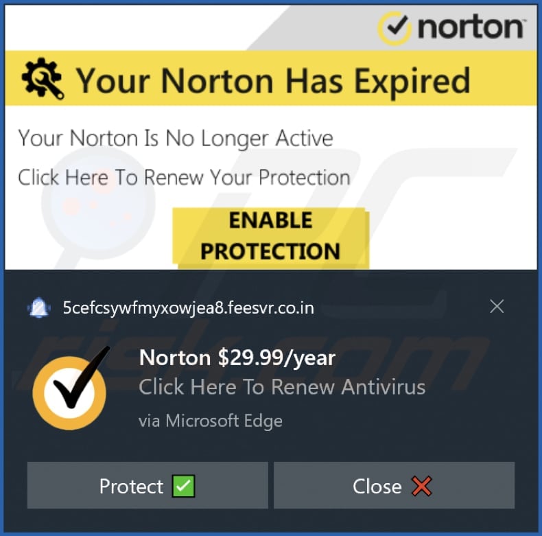 feesvr.co[.]in notification