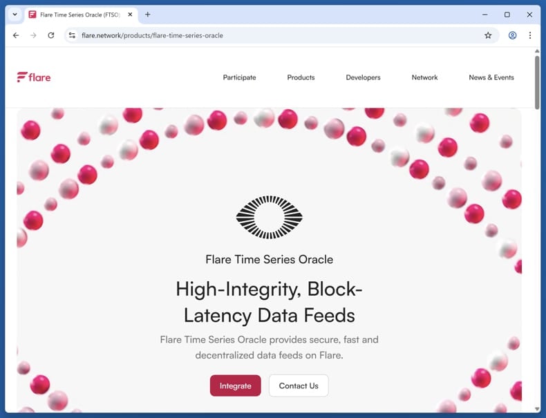 Flare Time Series Oracle (FTSO) Reward Scam real website (flare.network)