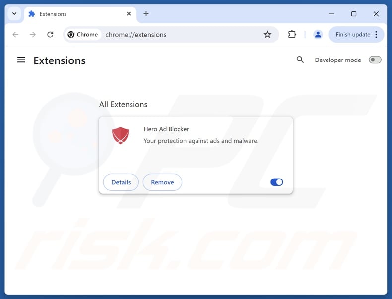 Removing unwanted ads from Google Chrome step 2