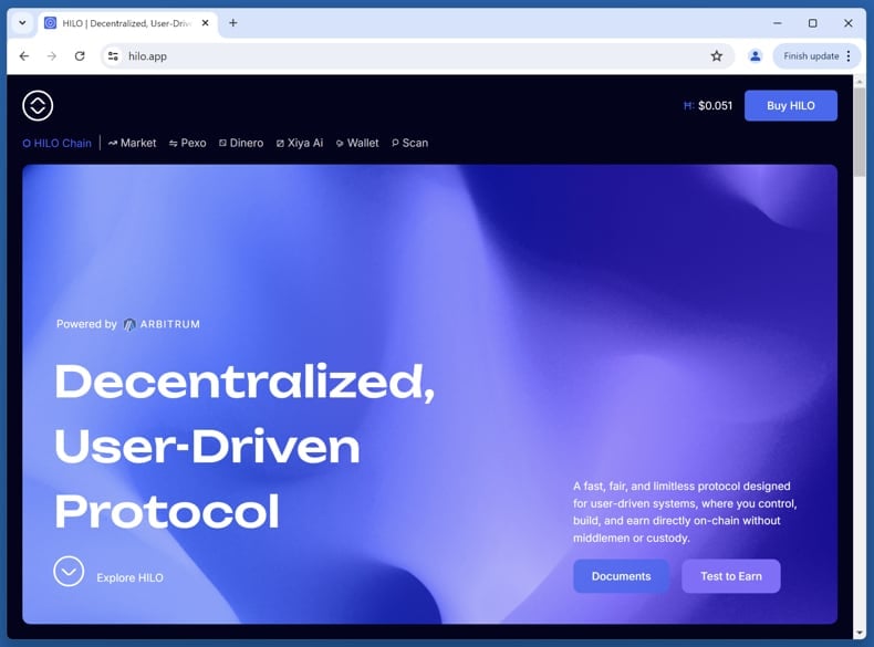 $HILO Rewards Scam real website (hilo.app)