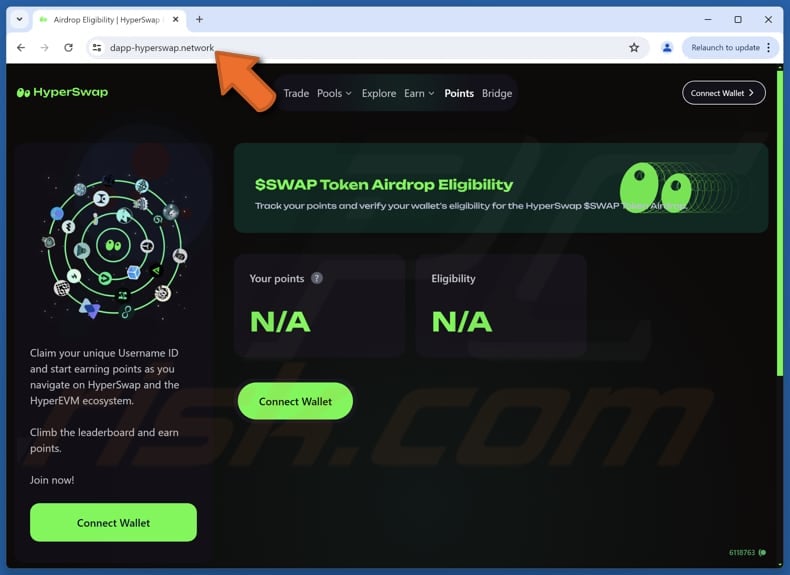 HyperSwap ($SWAP) Airdrop scam