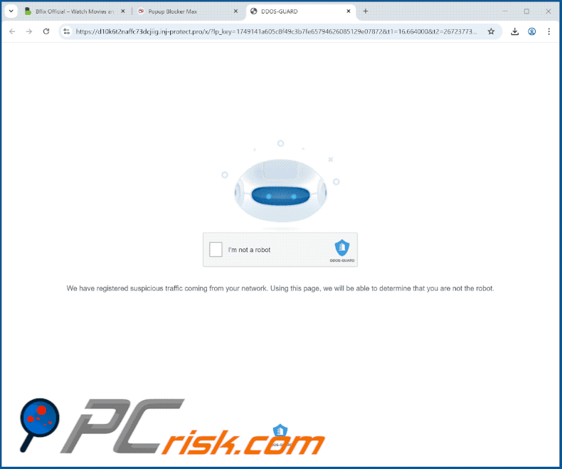 inj-protect[.]pro website appearance (GIF)