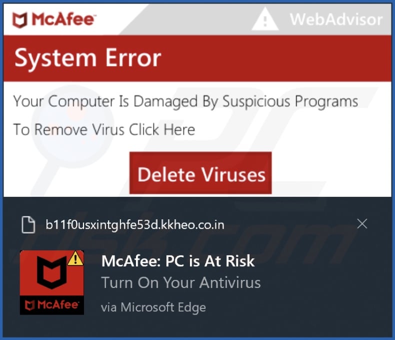 Ad delivered by the kkheo.co[.]in webpage