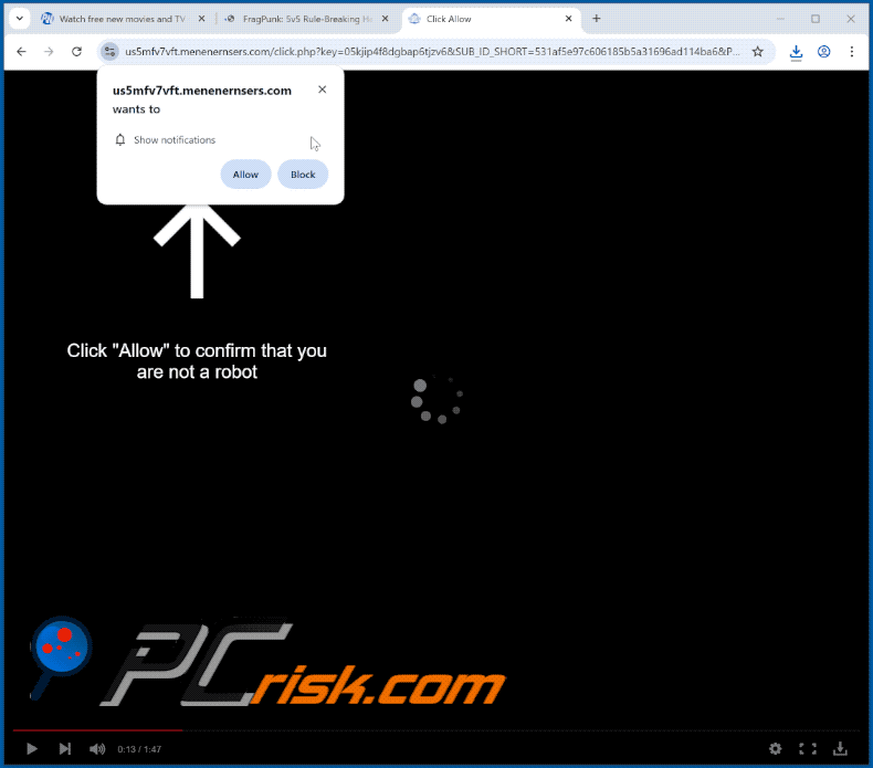 menenernsers[.]com website appearance (GIF)