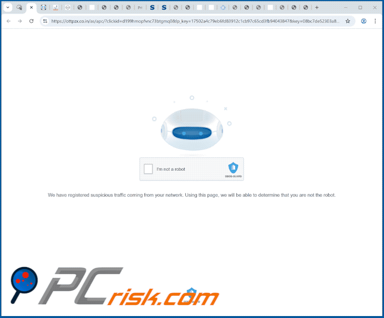 ottpzx.co[.]in website appearance (GIF)