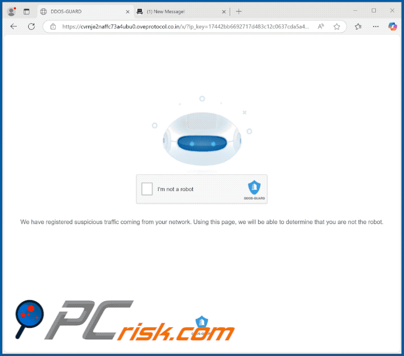 oveprotocol.co[.]in website appearance (GIF)