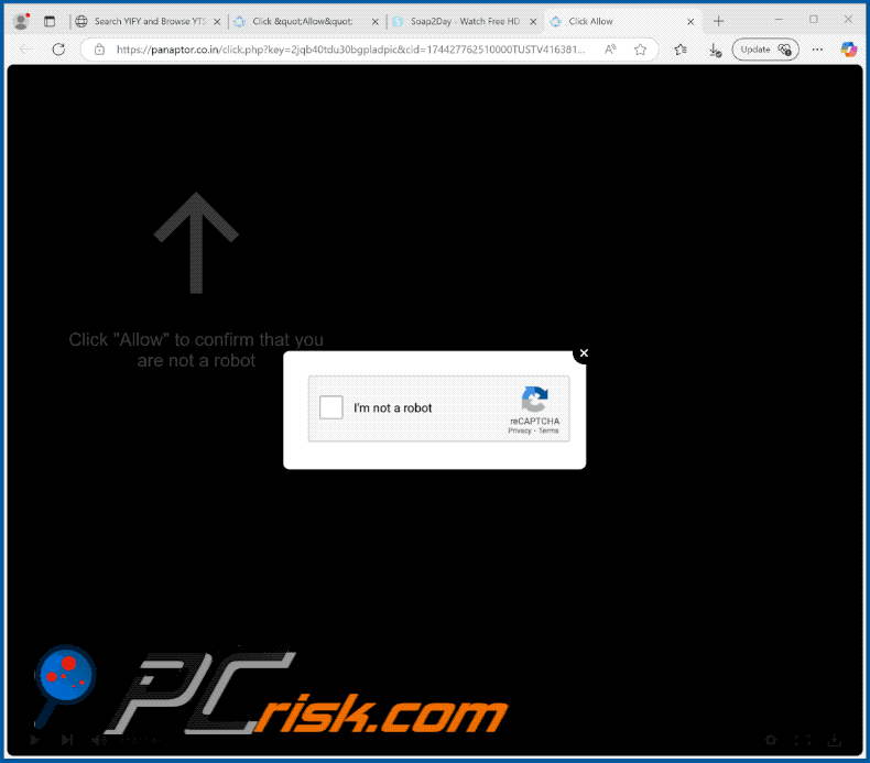 panaptor.co[.]in website appearance (GIF)