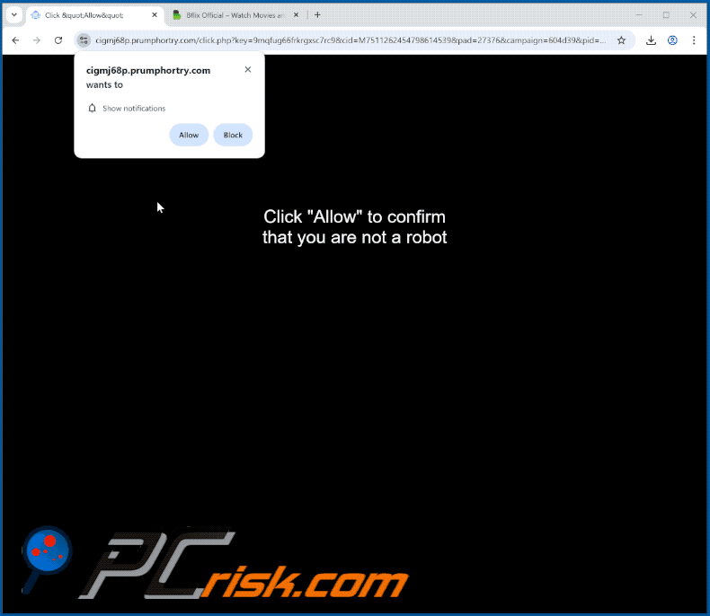 prumphortry[.]com website appearance (GIF)