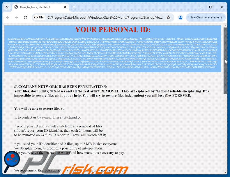 Puld ransomware ransom note (How_to_back_files.html) GIF