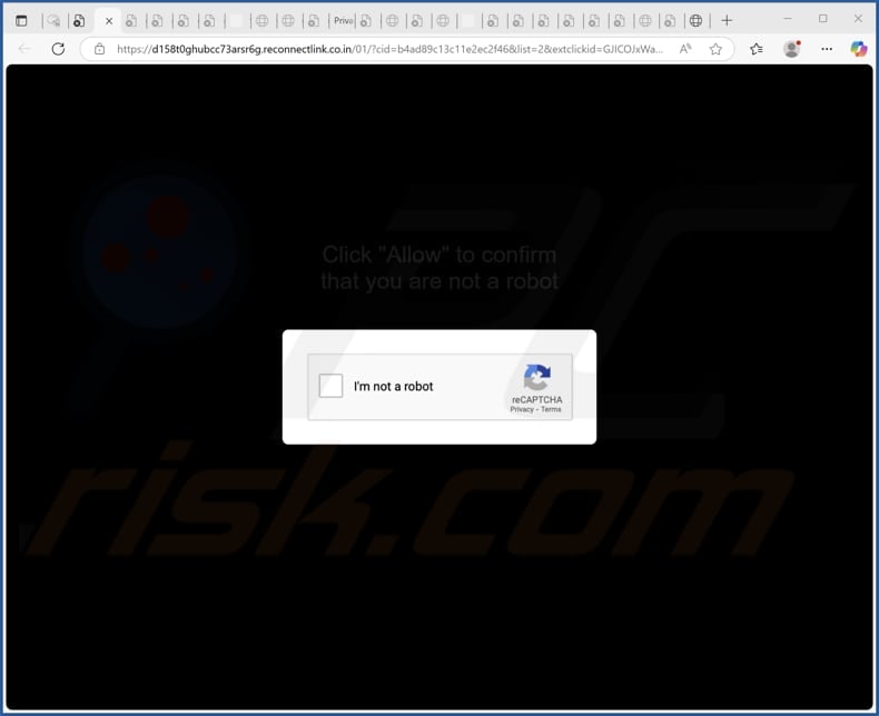 reconnectlink.co[.]in ads