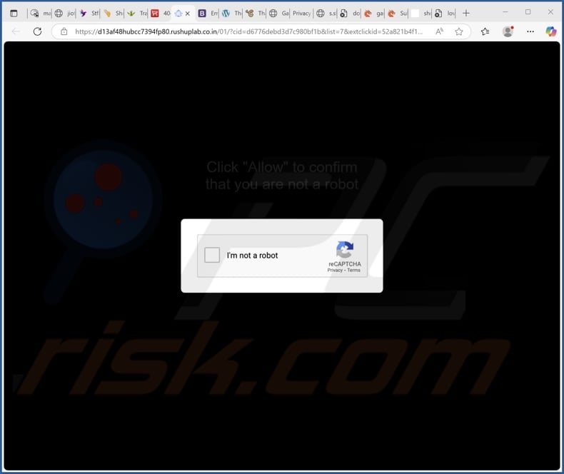 rushuplab.co[.]in pop-up redirects