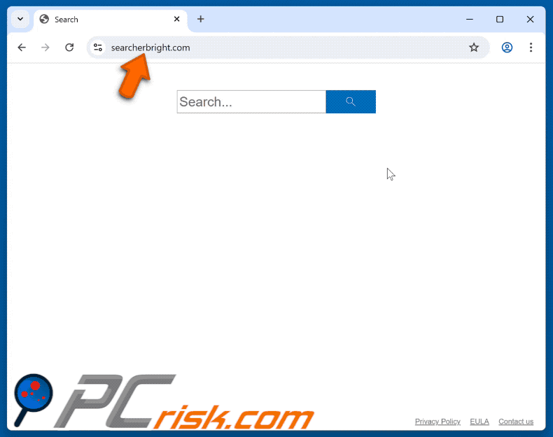 searcherbright.com redirects to bing.com