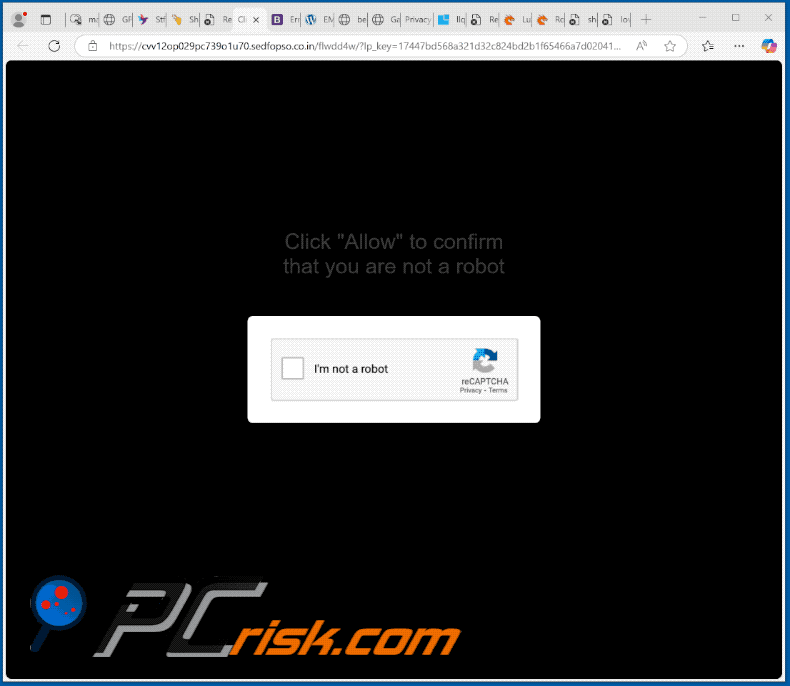 sedfopso.co[.]in website appearance (GIF)