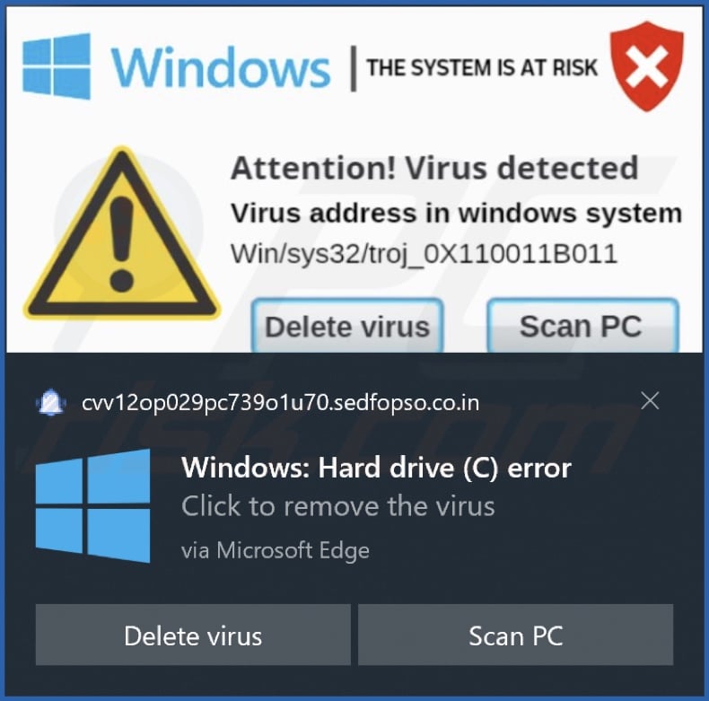 Ad delivered by the sedfopso.co[.]in webpage