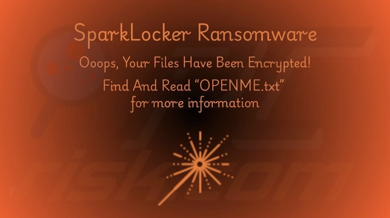 SparkLocker ransomware wallpaper