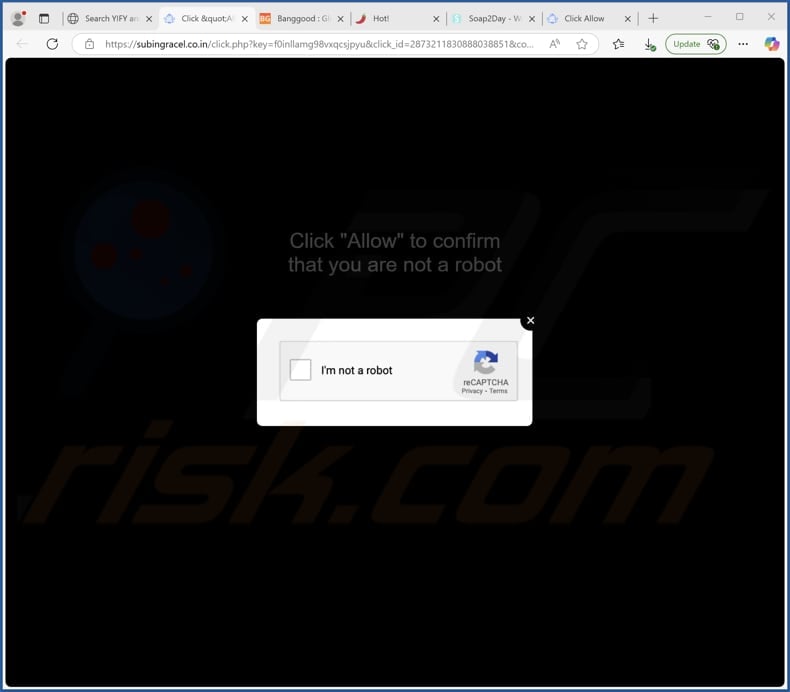 subingracel.co[.]in ads