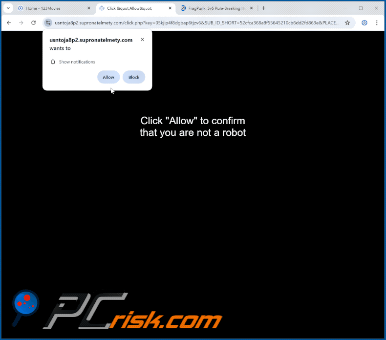 supronatelmety[.]com website appearance (GIF)