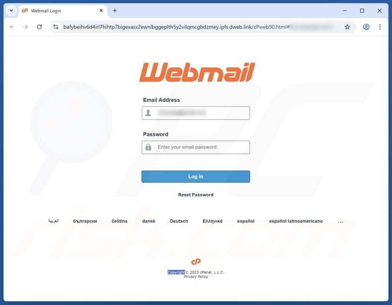 Suspicious Logins To Your Mailbox scam email promoted phishing site