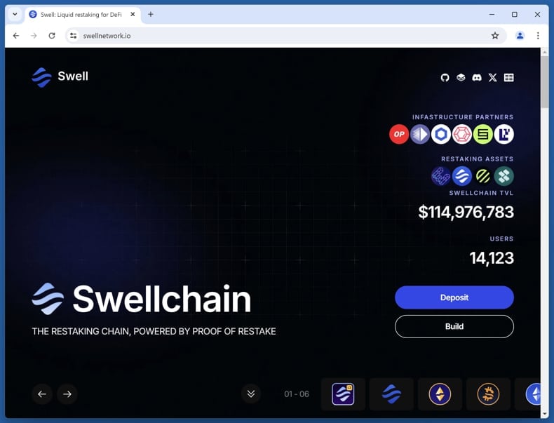 Swell bonus allocation scam real website (swellnetwork.io)