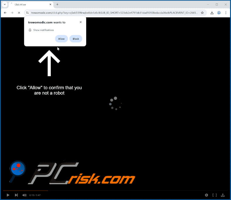 trewomodic[.]com website appearance (GIF)