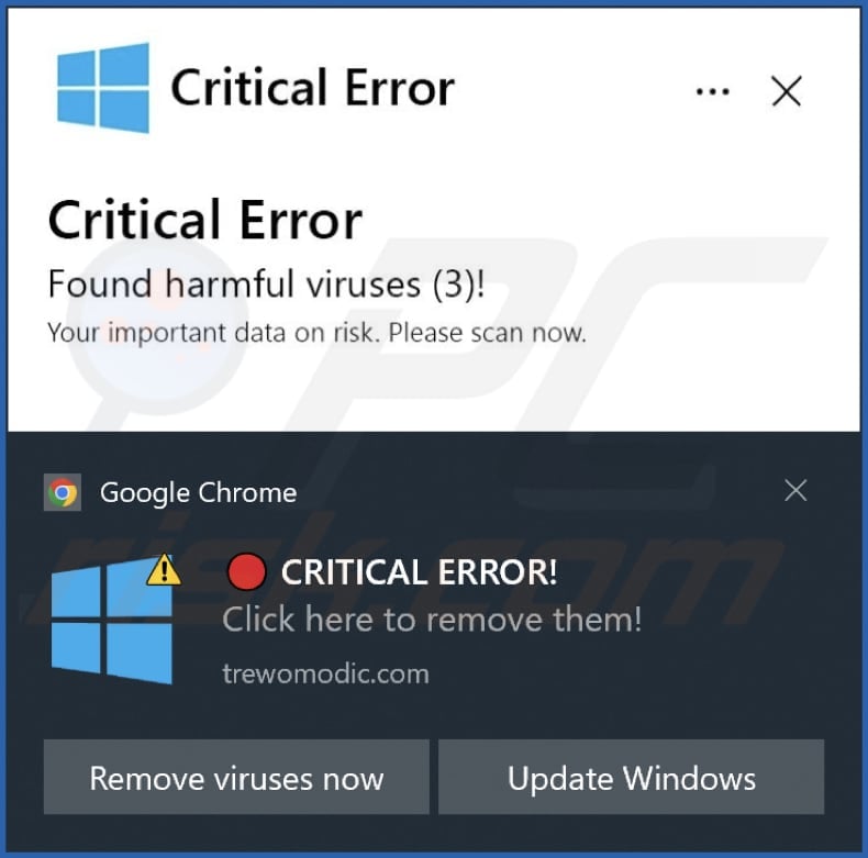 trewomodic[.]com notification