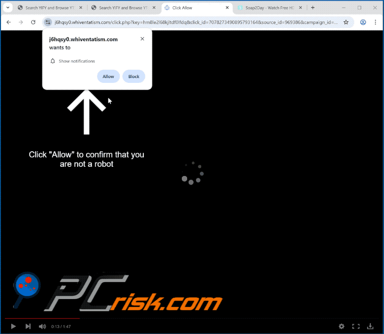 whiventatism[.]com website appearance (GIF)