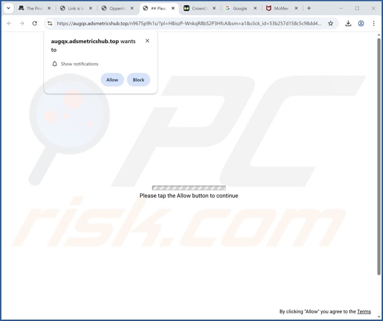 adsmetricshub[.]top ads