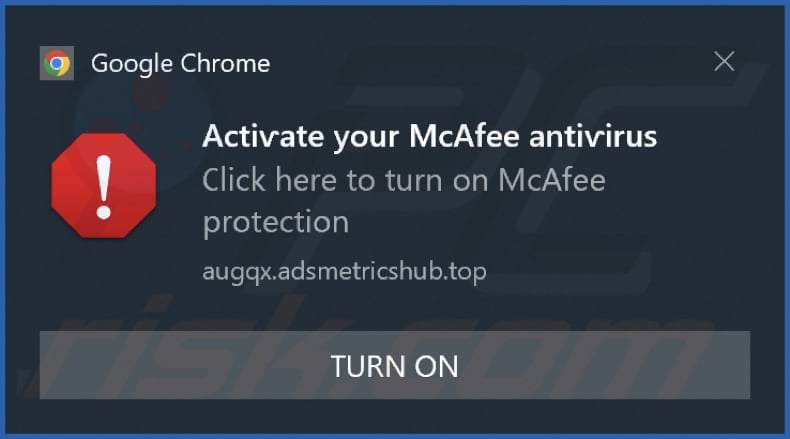 adsmetricshub[.]top notification