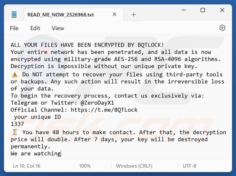 BQTLOCK ransomware text file (READ_ME-NOW_2526968.txt)