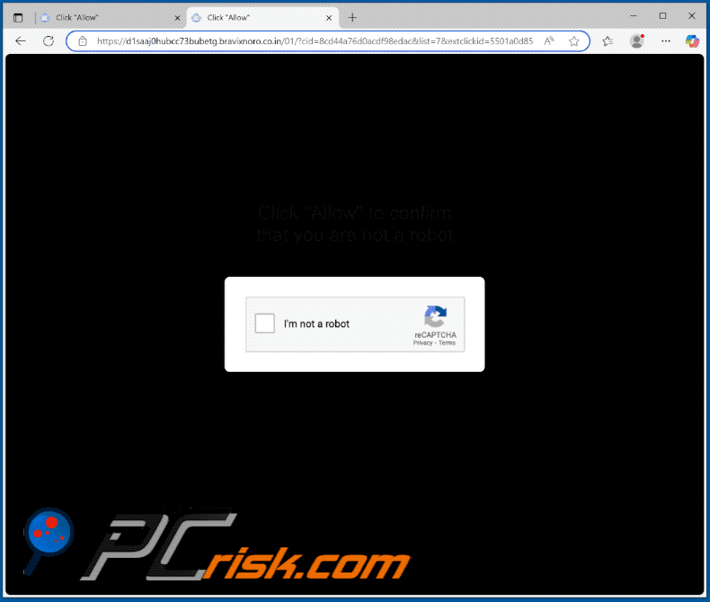 bravixnoro.co[.]in website appearance (GIF)