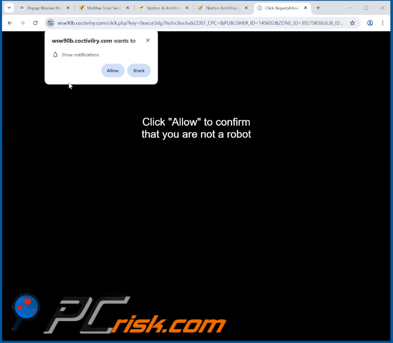 coctivilry[.]com website appearance (GIF)