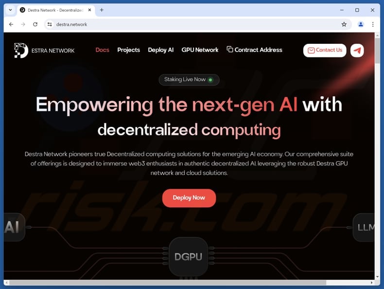 Destra Network airdrop scam real website (destra.network)