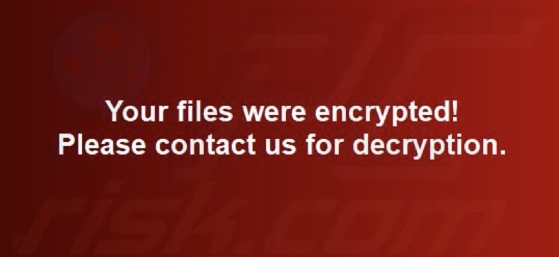 Dev ransomware wallpaper