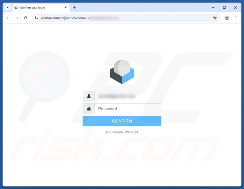 Email Quota Notification scam email promoted phishing site