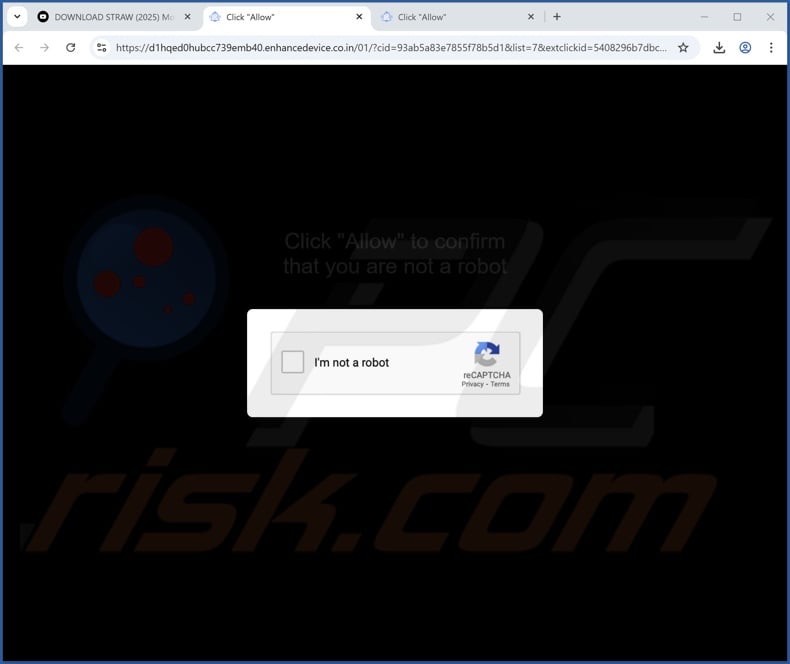 enhancedevice.co[.]in pop-up redirects