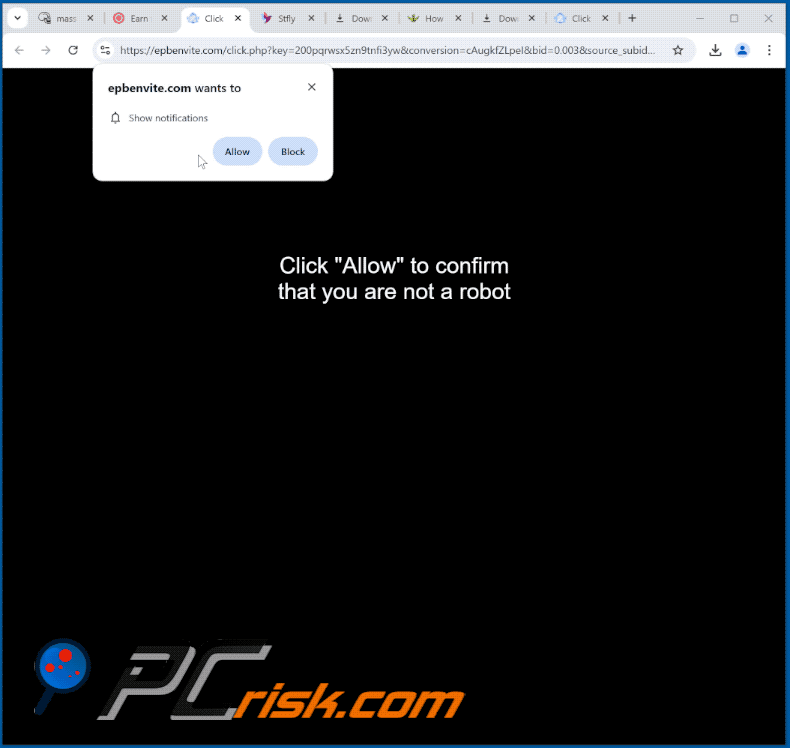 epbenvite[.]com website appearance (GIF)