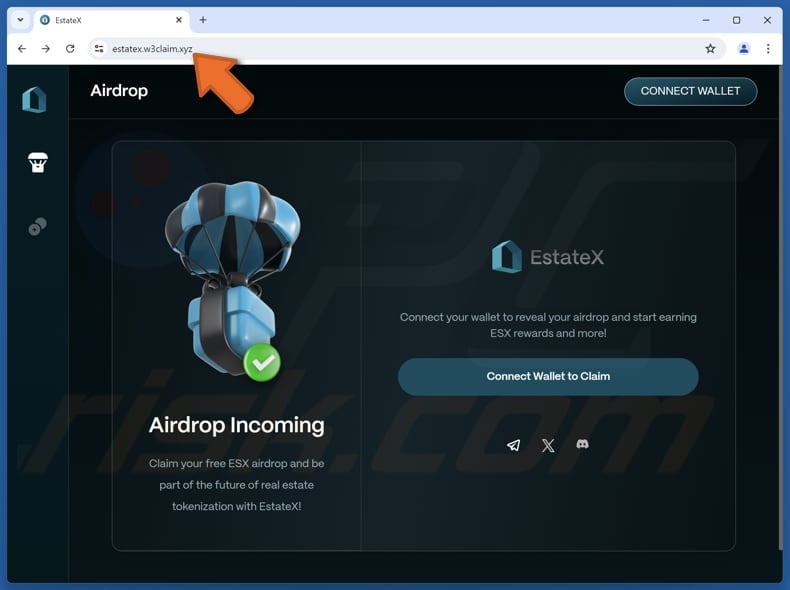 EstateX Airdrop scam