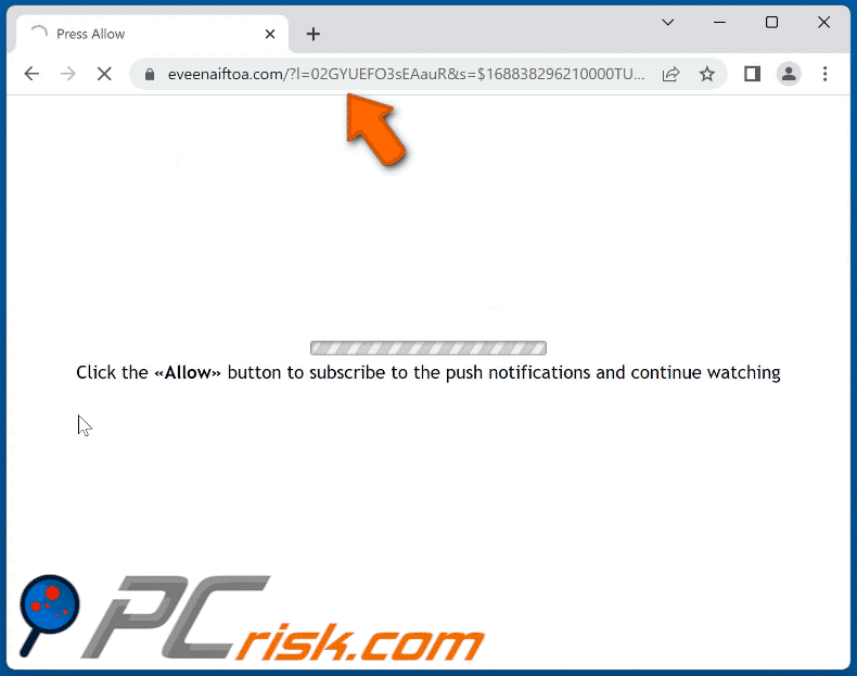 eveenaiftoa[.]com website appearance (GIF)