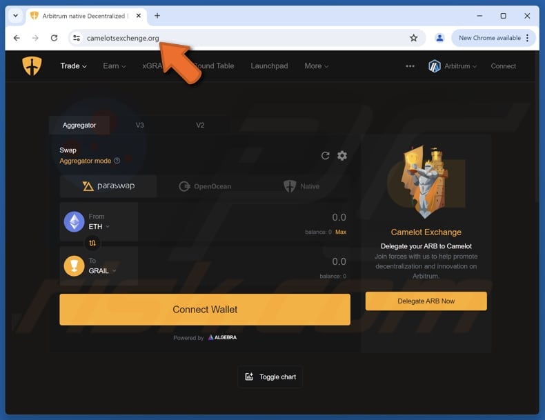 Camelot Exchange Website scam