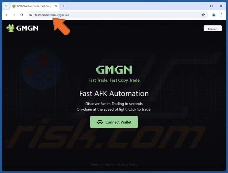 Fake GMGN website