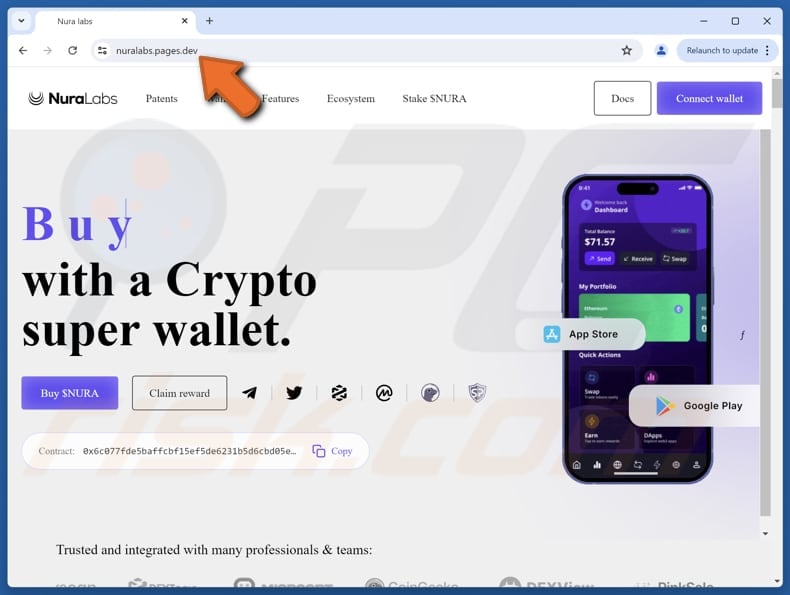 fake Nura Labs website scam