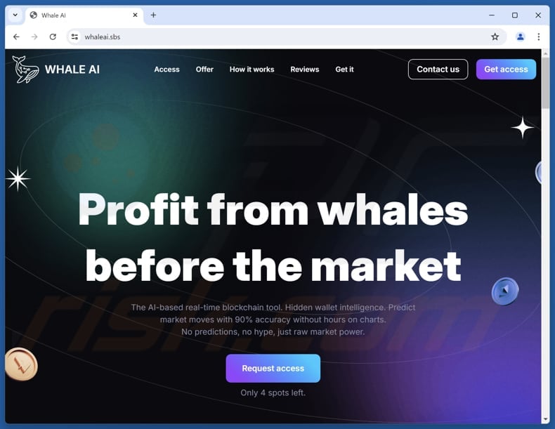Fake WhaleAI Blockchain Tool scam