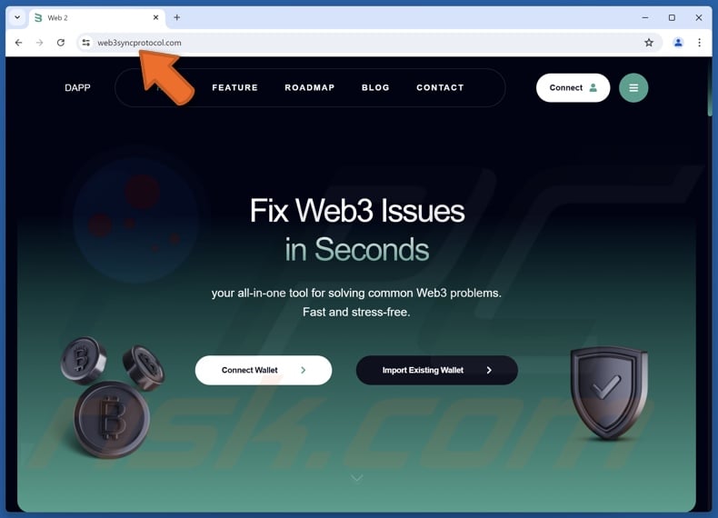 Fake Fix Web3 Issues website