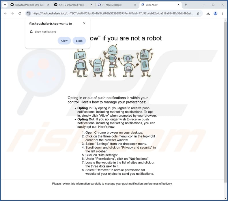 flashpushalerts[.]top ads