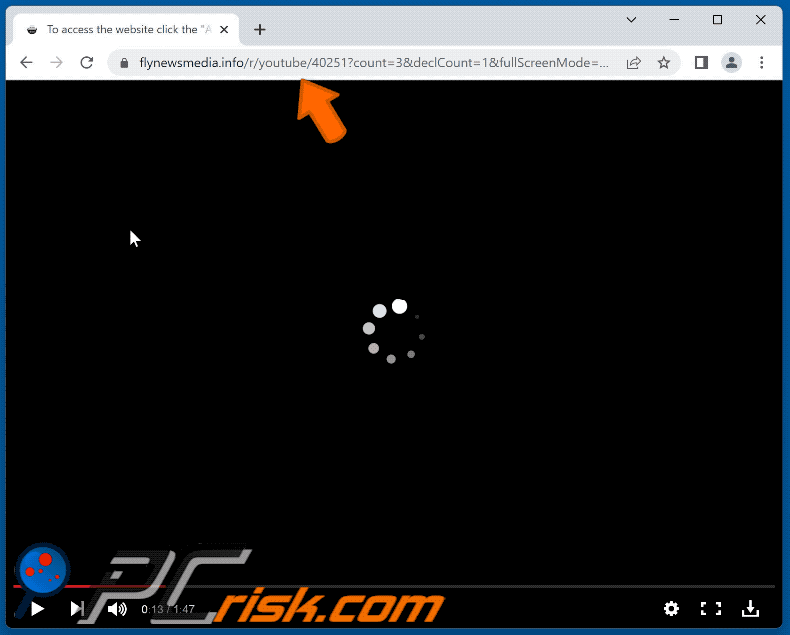 flynewsmedia[.]info website appearance (GIF)