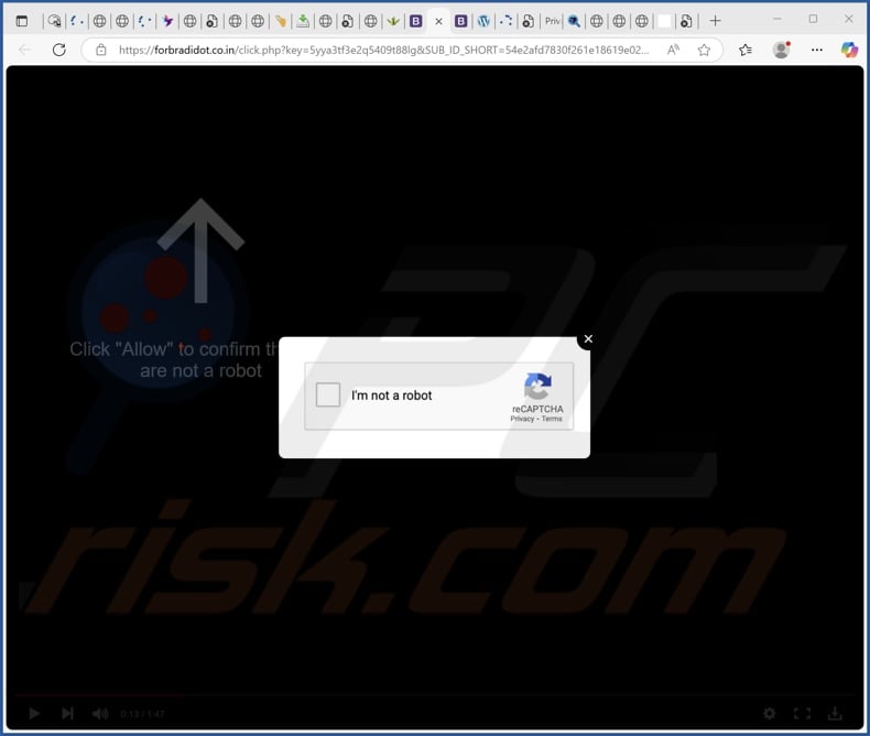 forbradidot.co[.]in pop-up redirects